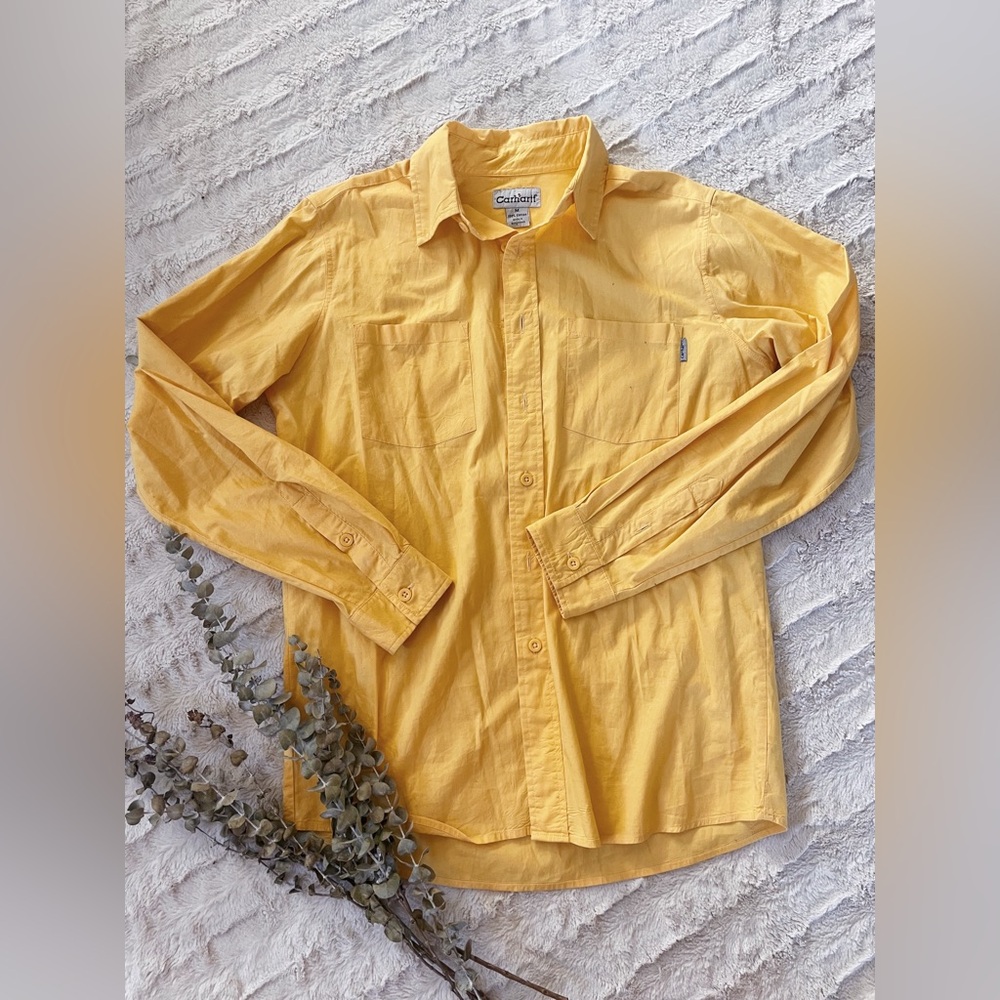 Carhartt yellow Button Up Shirt